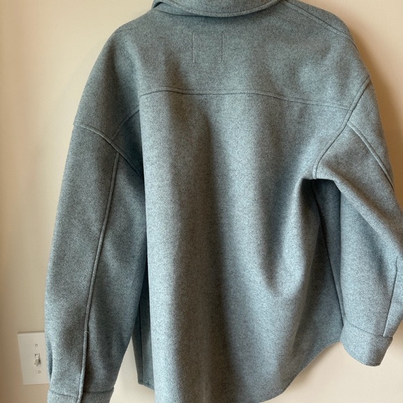 Blue grey Button-Up Jacket - Picture 3 of 4